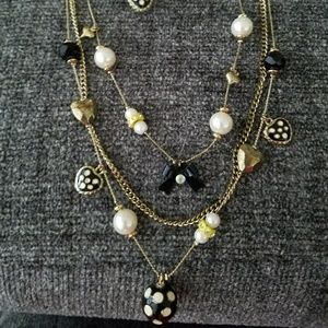 Betsy Johnson black and gold set